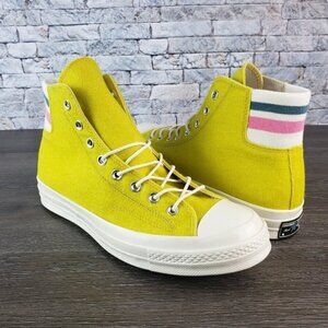 New Converse Chuck 70 Retro Stripe Hi Bold Citron | 10.5